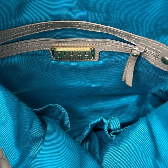 Isabella Fiore Embroidered Tan Leather Boho Hobo Shoulder Strap Purse - Picture 14 of 16